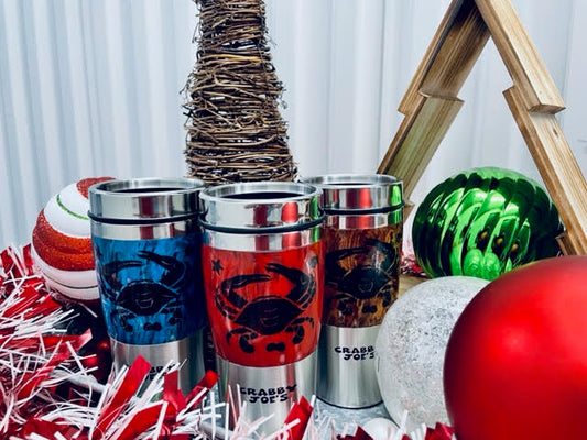 16oz Crab Silver Tumblers